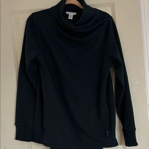 Athleta Women's Black Cowl Neck Sweater